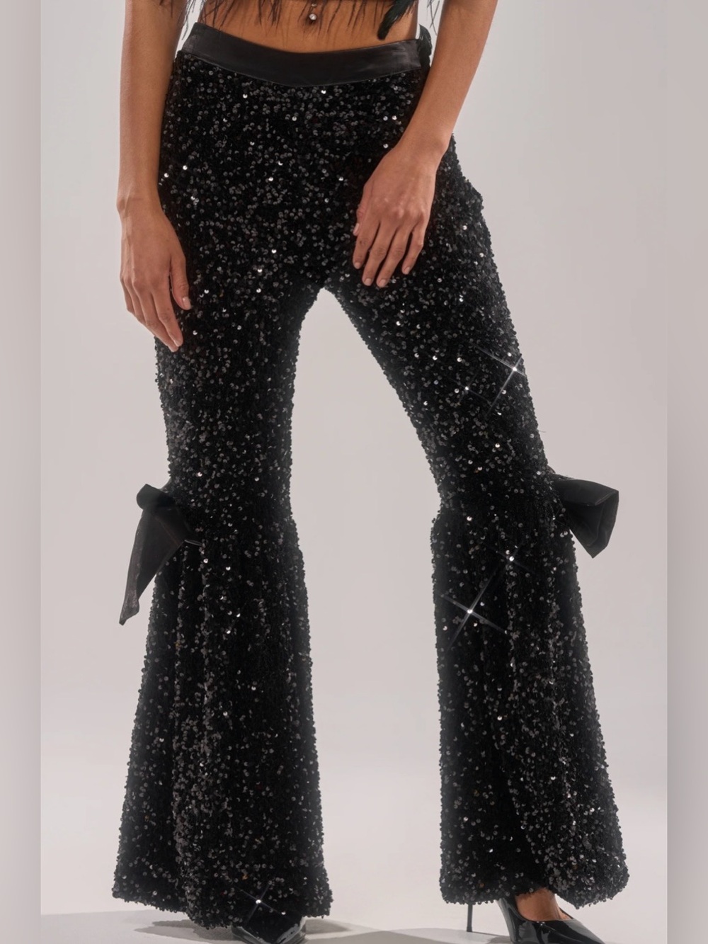 AKIRA Selena Sparkling Wide Leg Pants NWT 1X